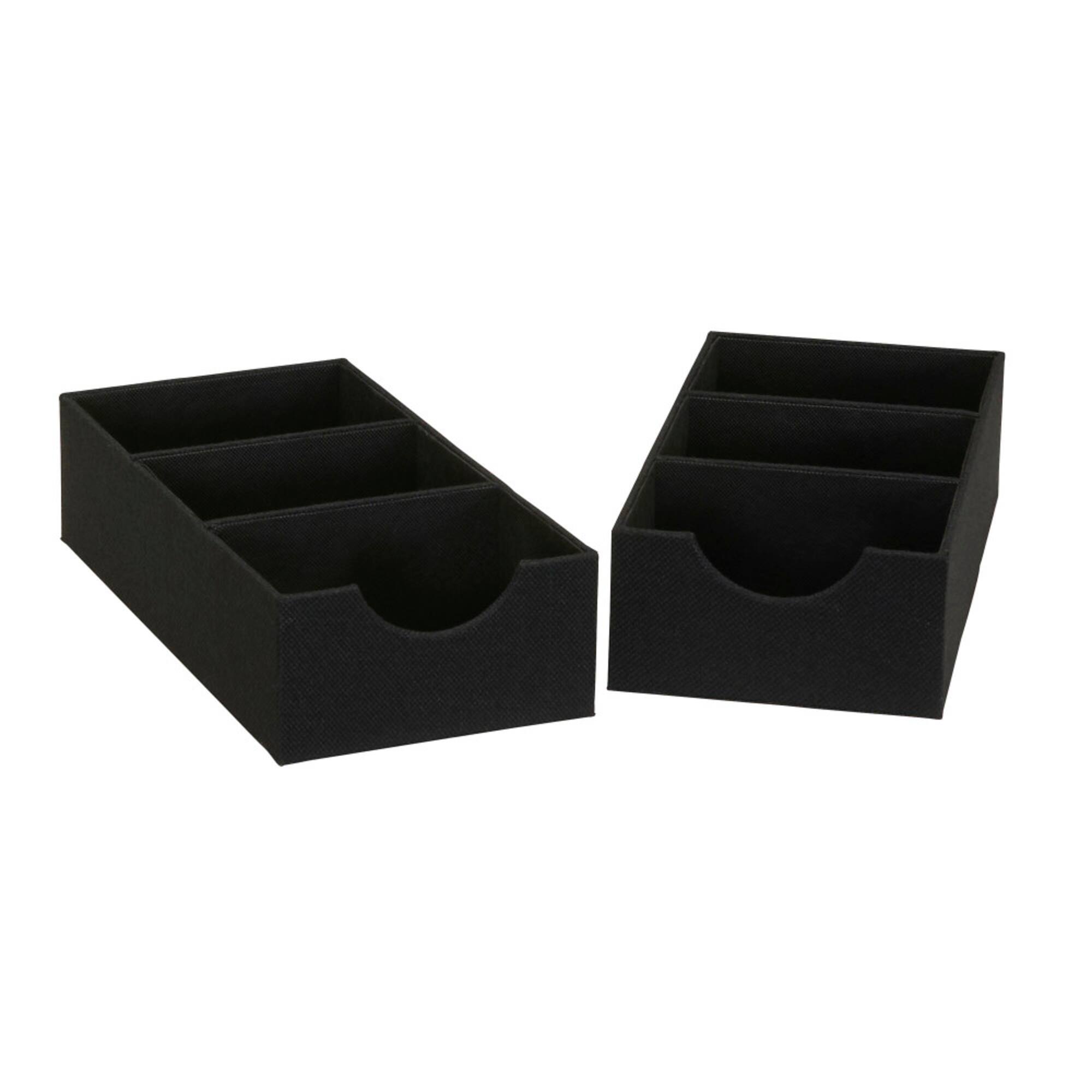 Household Essentials 3-Compartment Drawer Organizers